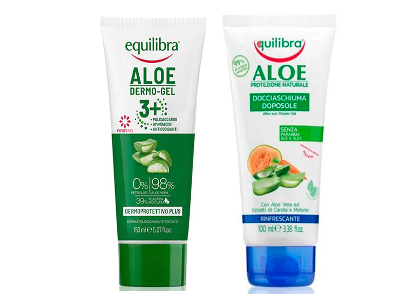 Equilibra Aloe Dermogel 3+ / Cadou Gel dus dupa expunere la soare 