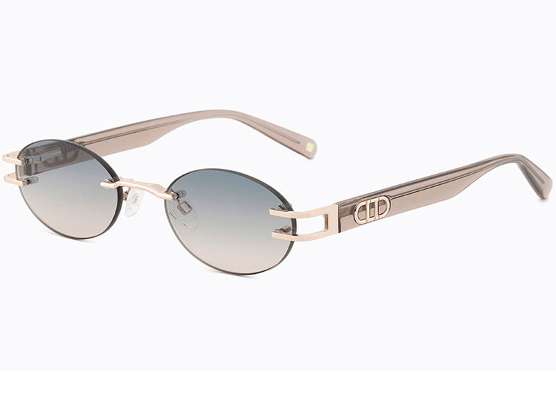 Ochelari de soare Carolina Lemke Elysian CL3624-02-49, 2025, din Metal, p/u femei