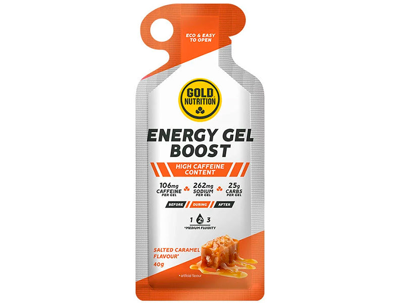 GoldNutrition Gel energizant cu caramel sarat boost plus 40g (GN61390)