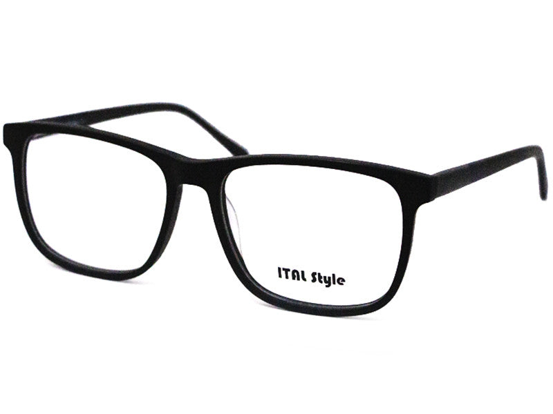 Rama optica Ital Style HC031 C1, 54-16-145, black, 2025, din Acetat, p/u barbati