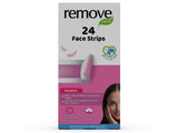 Remove Benzi depilatoare pru fata Sensitive 24 buc  1+1 Cadou