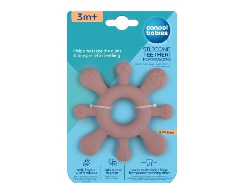 Canpol 80/307 Jucarie de dentitie din silicon cu proeminente STARFISH