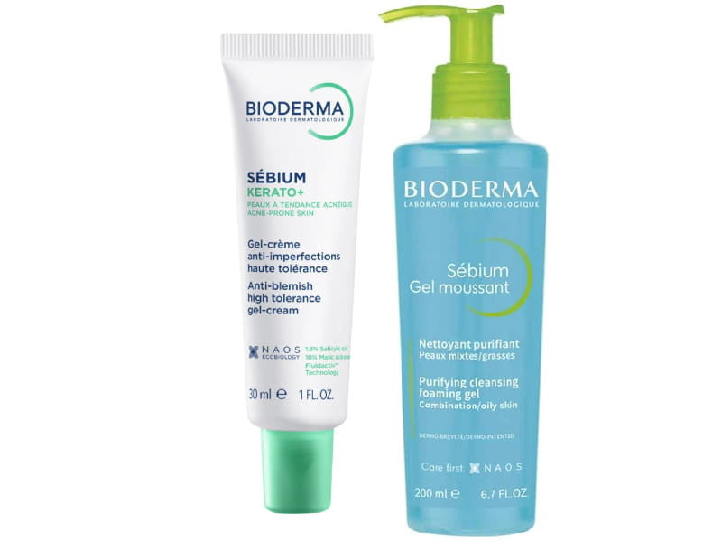 Bioderma Sebium Kerato+ 30ml + Sebium gel spumant fata 200ml (-70%)