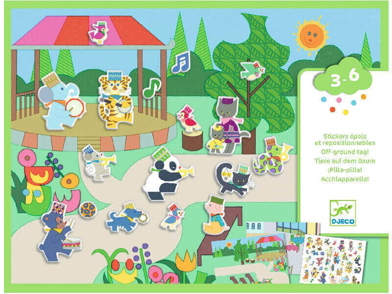 Art Toys DJ09947 CREATE WITH STICKERS - Fanfare - FSC MIX