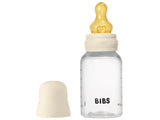 BIBS Biberon din sticla anticolici Ivory cu tetina din latex 0+ luni, 150 ml
