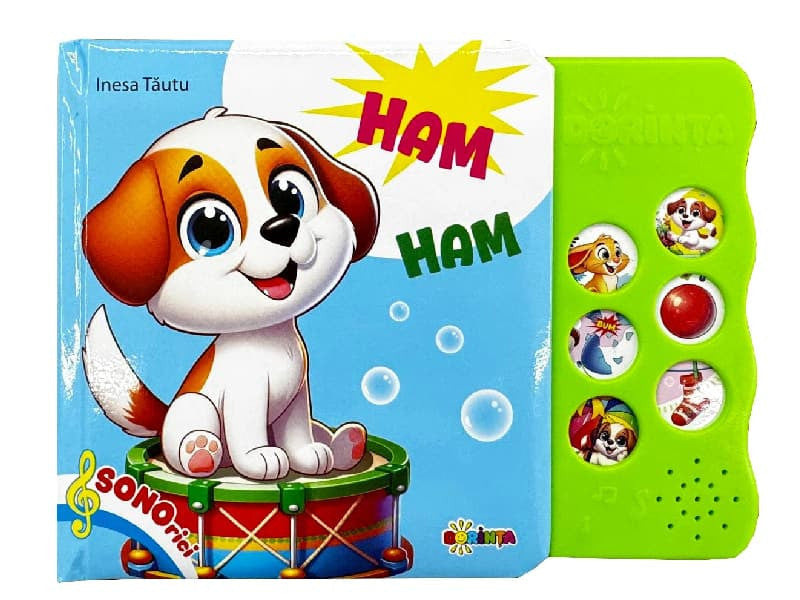 Carte cu sunete Ham Ham