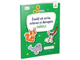Carte Invat sa scriu, colorez si decupez. Animale