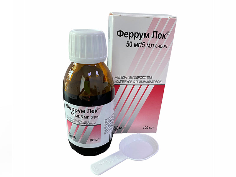 Ferrum Lek 50mg/5ml sirop 100ml