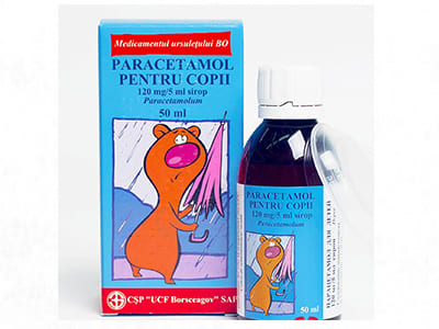 Paracetamol copii 120mg/5ml sirop 100ml