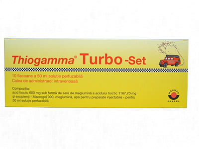 Thiogamma turbo set 12mg/ml sol.perf. 50ml