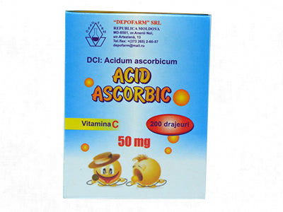 Acid ascorbic 50mg draj.