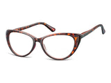 Ochelari de citit Montana HMR64A +3.00 2024, turtle, din Acetat, femei, cat eye + husa