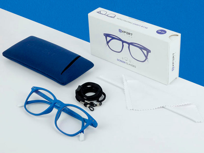 Ochelari pentru calculator Expert cu lentile Blue Light Protect, model Torino Navy Blue, +2.50