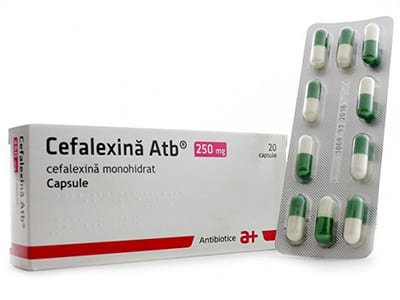 Cefalexin 250mg caps.