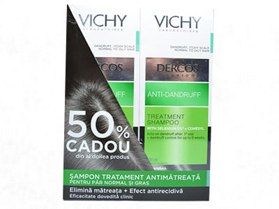 Vichy Dercos Bipack Sampon Antimatreata par normal-gras 200ml 1+1 (-50%)