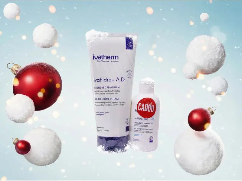 Ivatherm Pachet Ivahidra+ AD balsam intens emolient 200ml+ Ivahidra gel 100 ml Cadou