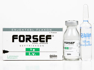 Forsef 1g pulb.+solv.sol.inj.i./v.