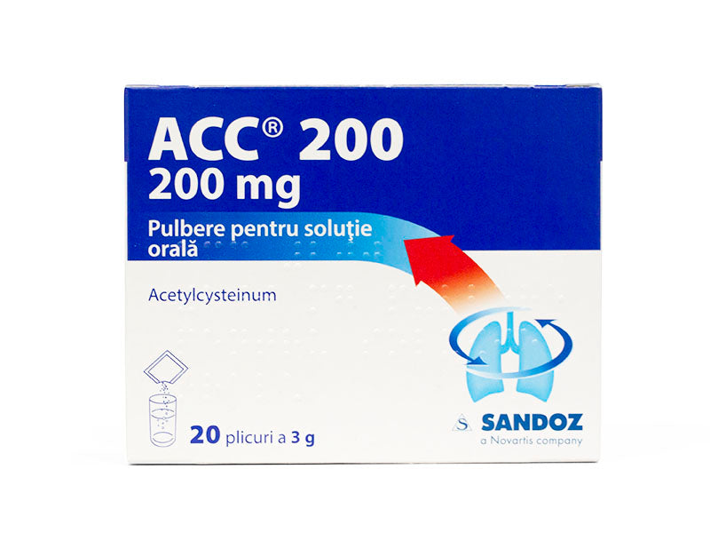 ACC 200 200mg pulbere pentru solutie orala 
