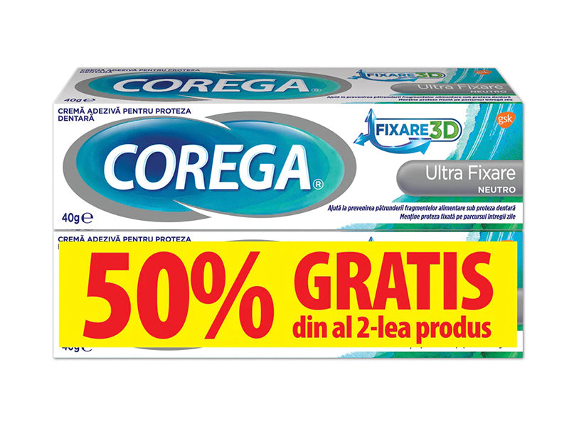 Corega Neutro crema 40g duo pack