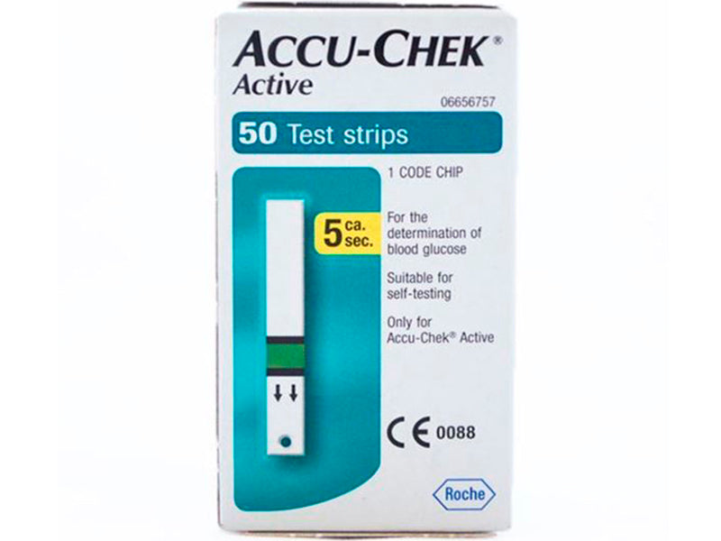 Teste strips p/u glucometru ACCU-Chek Active