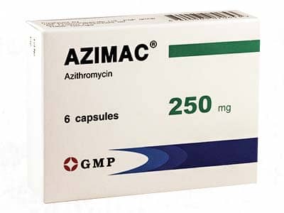 Azimac 250mg caps.