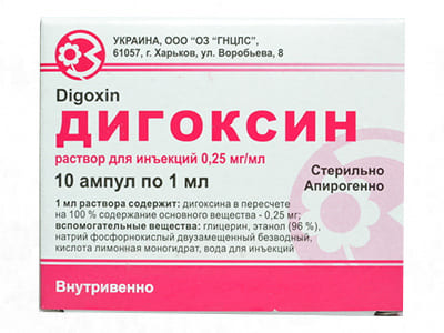 Digoxin 0.25mg/ml sol.inj. 1ml