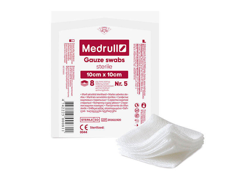 Servetele sterile de tifon 10cmx10cm (8straturi)