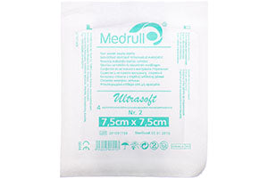 Servetele ster. Medrull 7.5cmx7.5cm UltraSoft (4straturi)