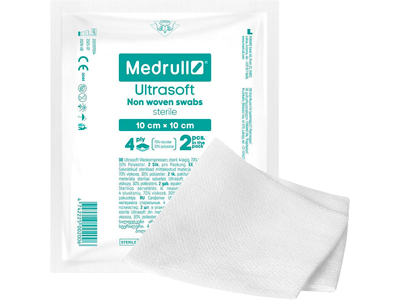 Servetele sterile Medrull 5cmx5cm UltraSoft (4straturi)