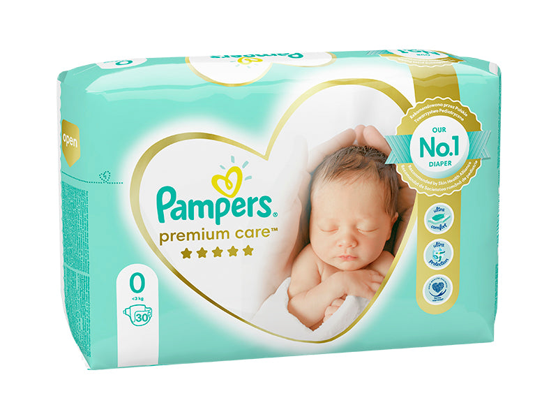 Pampers 0 Premium Care для новорожденных 1-2,5 кг