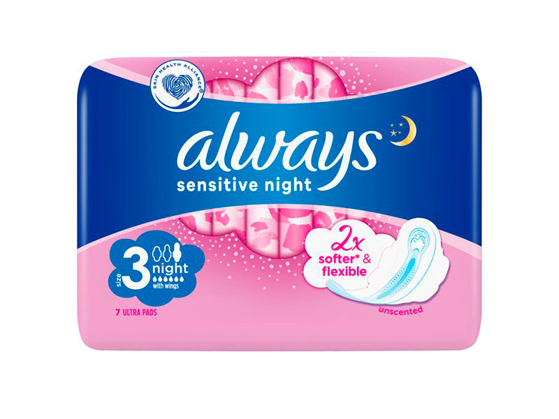 Always Absorb. Sensitive ultra night