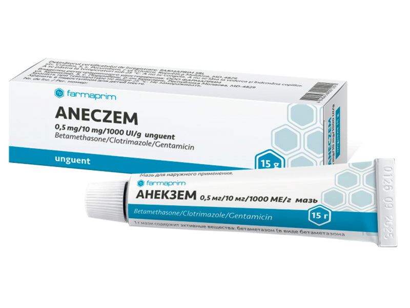Aneczem 0.5mg/10mg/1000UI/g unguent 15g