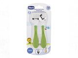 Chicco Set lingurita si furculita din inox 18 luni+ N2 6831000