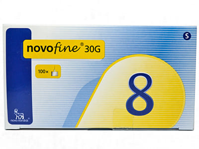 NovoFine Ace tubulare din metal 30Gx8mm