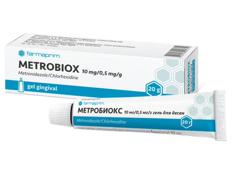 Metrobiox 10mg/0.5mg/g gel gingival 20g