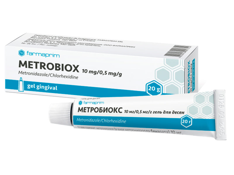Metrobiox 10mg+0.5mg/g gel 20g