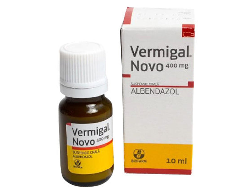 Vermigal Novo 400mg susp.orala 10ml