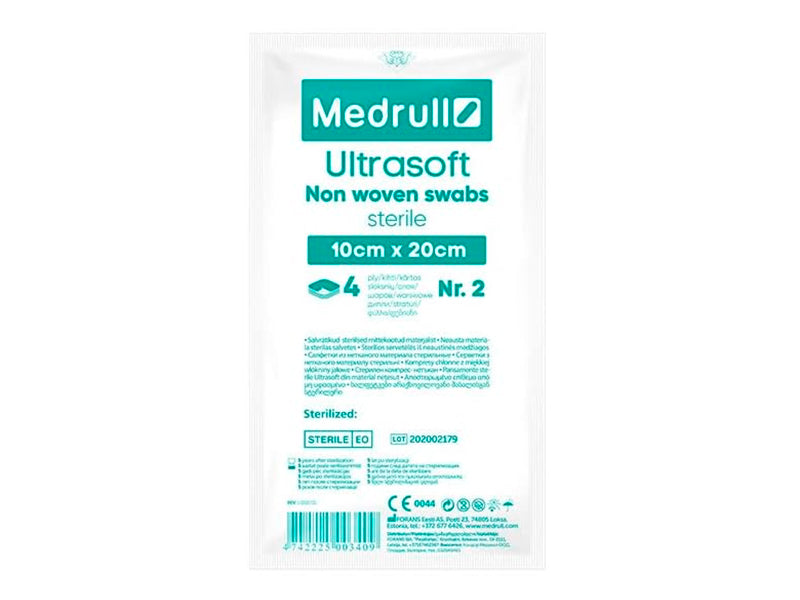 Servetele sterile Medrull 10cmx20cm UltraSoft (4straturi)