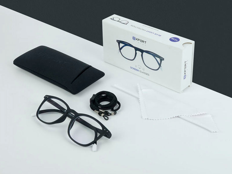 Ochelari pentru calculator Expert cu lentile Blue Light Protect, model Torino Black Night, +2.00