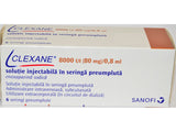 Clexane 8000UI anti Xa/0.8ml sol.inj.ser.pneum.