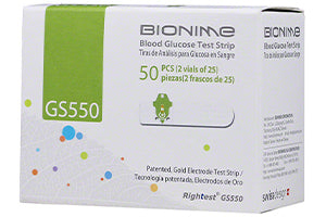 Bionime Teste pu Glucometru GS550 masurarea glucozei N50