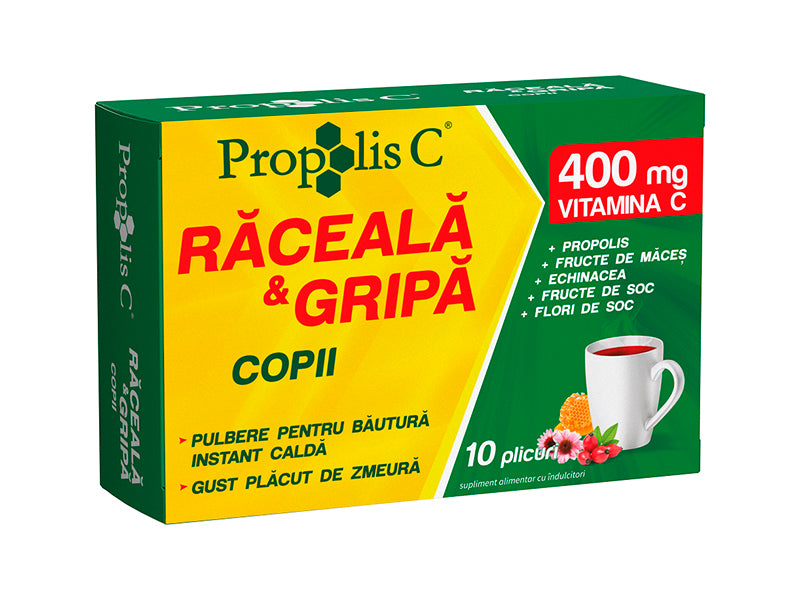 Propolis C Raceala&Gripa Zmeura 400mg Vitamina