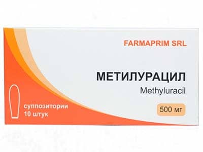 Metiluratil 500mg. sup.