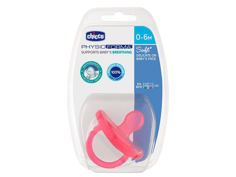 Chicco Suzeta totala din silicon Roz 0-6M 1Buc