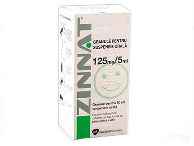 Zinnat 125mg/5ml gran.susp. 50ml
