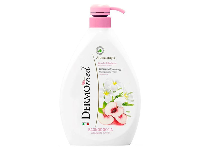 Dermomed Gel de dus Franghipane Piersic cu dozator 1L