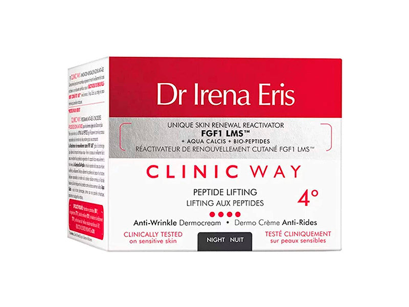 Clinic Way Crema de noapte pentru fata lifting cu peptide 60+ 50ml