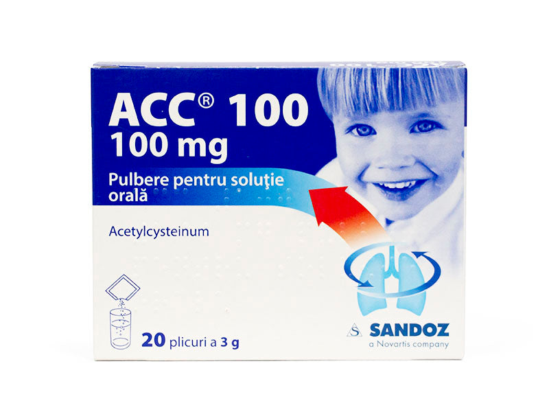 ACC 100 100mg pulbere pentru solutie orala
