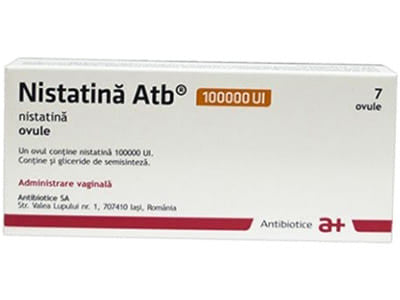 Nystatin 100000UI echivalent cu 21,05mg/ovul