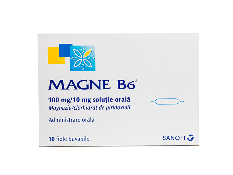 Magne B6 100mg/10ml solutie orala 10ml